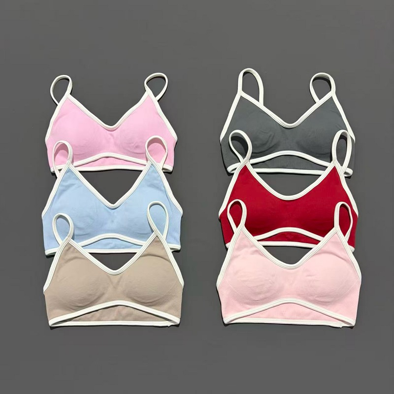 Plunge Bra Push Up - เสื้อชั้นในกีฬาสำหรับผู้หญิง ปรับระดับได้ รองรับแรงกระแทกสูง เสื้อออกกำลังกาย ฟิตเนส โยคะ