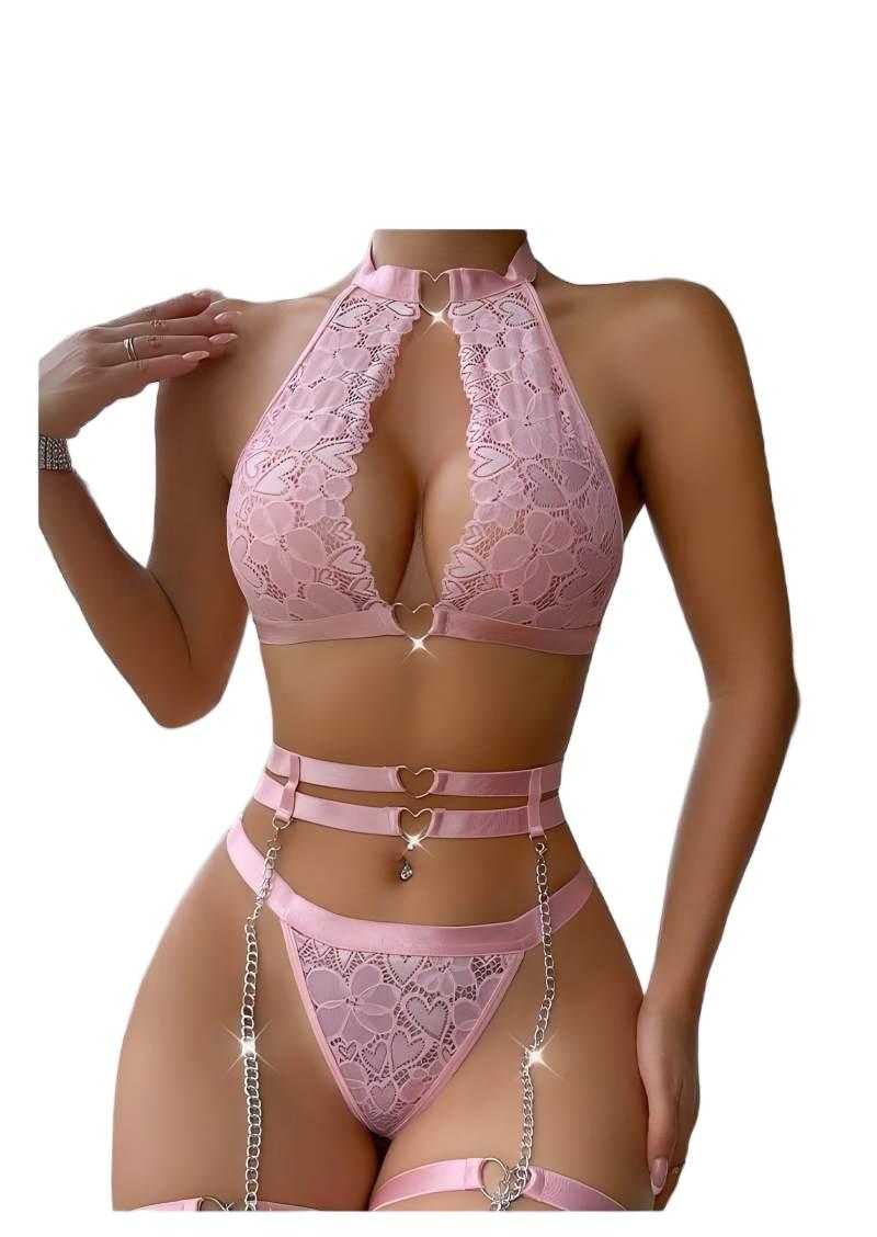ชุดชั้นในเซ็กซี่แบบดันทรง พร้อ - Lace Bralette Set บทวิจารณ์และราคา