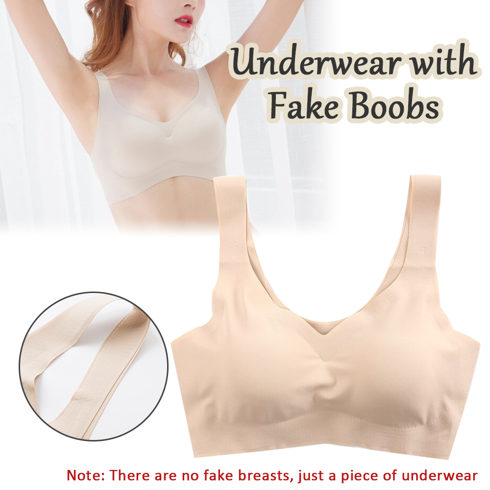 Bra ซิลิโคนปลอมอุปกรณ์เสริมหน้ - Mastectomy Bra Pocket บทวิจารณ์และราคา