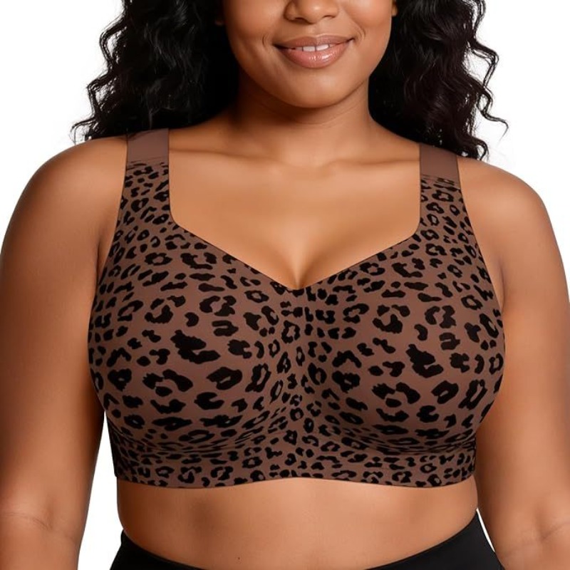 บราเล็ปท์ลายเสือดาว ไม่มีโครง  - Plunge Bra Push Up บทวิจารณ์และราคา